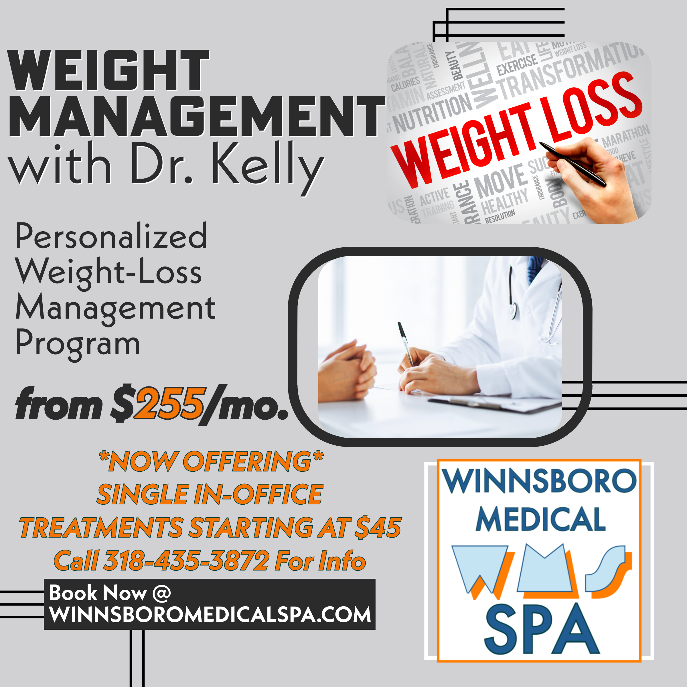 Dr. Kelly's Weight Loss Program: Semaglutide & Tirzepatide in Winnsboro –  Winnsboro Medical Spa